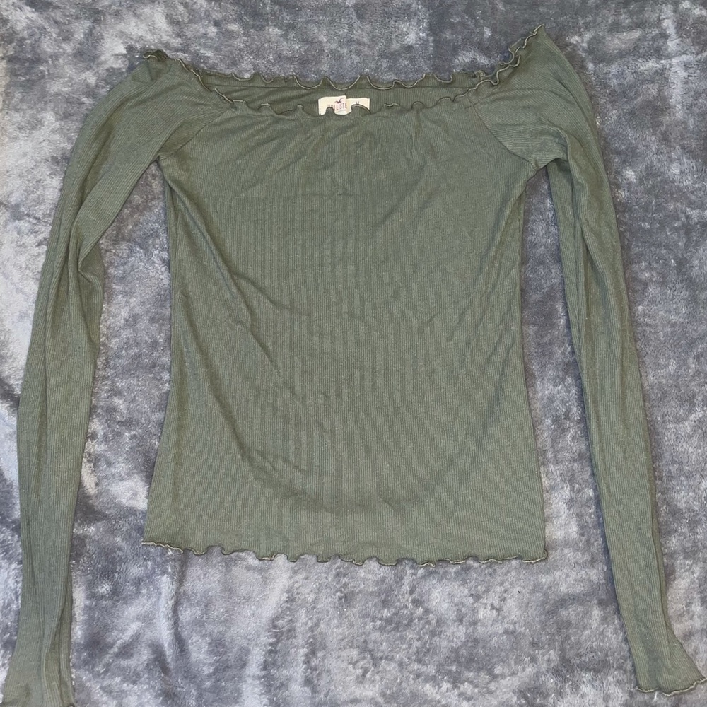 Green Hollister shirt size medium